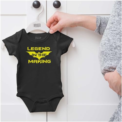 Image of Brisco Brands Legend in the Making Superhero Baby Romper Boys or Girls