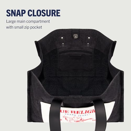 Bolso Tote True Religion de lona para viaje y hombro miniatura 6