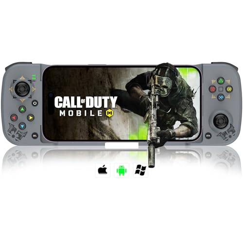 arVin - arVin Wireless Gaming Controller for iPhone/iPad/iOS/Android/Samsung/PC Gamepad Joystick with Back Button, Analog Triggers, Stretchable, Bluetooth 5.0 Low Latency, Direct Play for CODM,Diablo Immortal