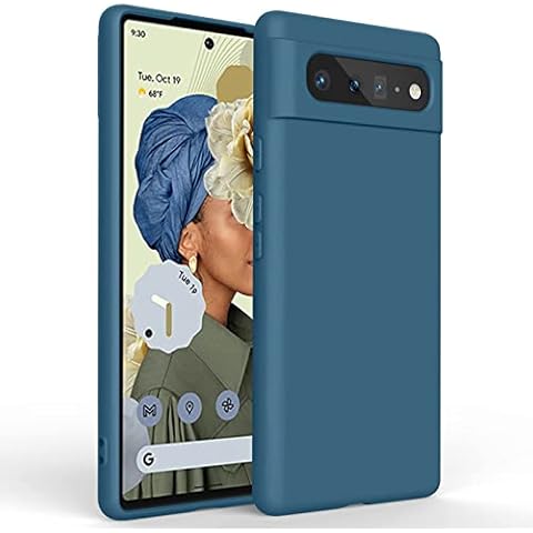 Oumida Silicone Case for Google Pixel 6, Soft-Touch, Shockproof, DustProof, Anti-skid Full Body Armour Phone Cover for Google Pixel 6 5G 6.4"(Blue) Cover