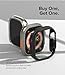 Ringke Slim for Apple Watch Ultra 3/2/1 Case (49 mm) [No More Discoloration / 2 Pack] Lightweight Solid Transparent Cover & Extra Color - Clear + Matte Black