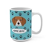 Beagle Custom 15oz Ceramic Coffee Mug - Personalized Mugs for Gifts Moms Dads Dog Lovers Dishwasher