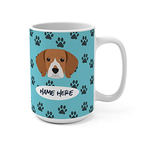 Beagle Custom 15Oz Ceramic Coffee Mug - Personalized Mugs For Gifts Moms Dads Dog Lovers Dishwasher Microwave Safe #TOP7