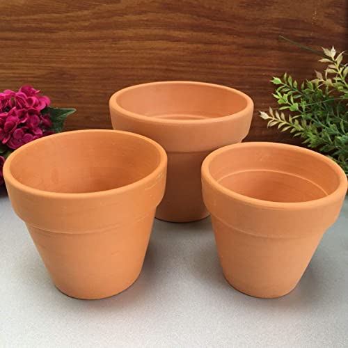 40 pequenos vasos de barro, semeador de cerâmica de 7,5 cm, vasos de terracota de flor de cacto, vas