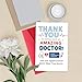 Beixian Thank You Card For Doctor, Cute Thank You Gift for Doctor Nurse, Medical Staff Appreciate Greeting Card Gifts for Him Her, Perfect Doctors Gift Idea