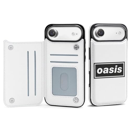 iPhone17Air用ケース 手帳型 カード収納 オアシス OASIS バンド アイフォン17Air用ケース 財布型 スマホケース スタンド機能 軽量 おしゃれ PUレザー 全面保護 携帯カバー