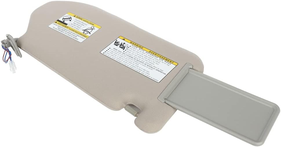 ECCPP Tan Beige Car Sun Visor Left Driver Side Windshield Visor fit for 2013-2018 for Pathfinder 2014-2017 for QX60 2013 for JX35 with Sunroof