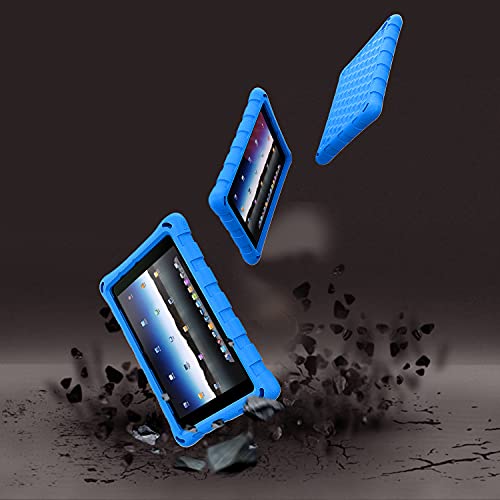 All-New Amazon Kindle Fire Hd 10 Tablet Case & Fire Hd 10 Plus Case(11Th Generation, 2021 Release), Dj&Rppq [Adult & Kids Friendly] Light Weight Shock Proof Back Cover For Fire Hd 10.1" Tablets, Blue #TOP5