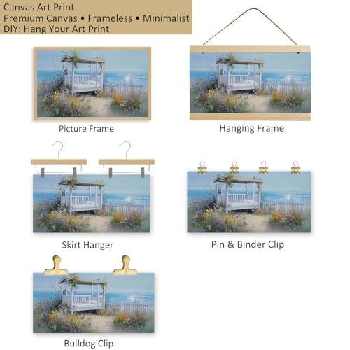Tableau Fleurs De Cabane De Plage 120x60cm pour Illuminer un Salon - 6