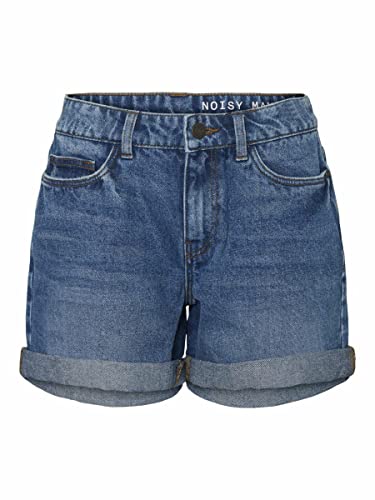 Noisy May Women's Shorts, medium blue denim, X-Large