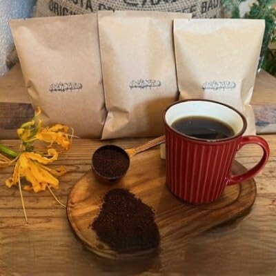 (粉3種合計300g)ネコグラ珈琲焙煎所の煎りたて挽きたて香り高いこだわり3種詰め合わせパック