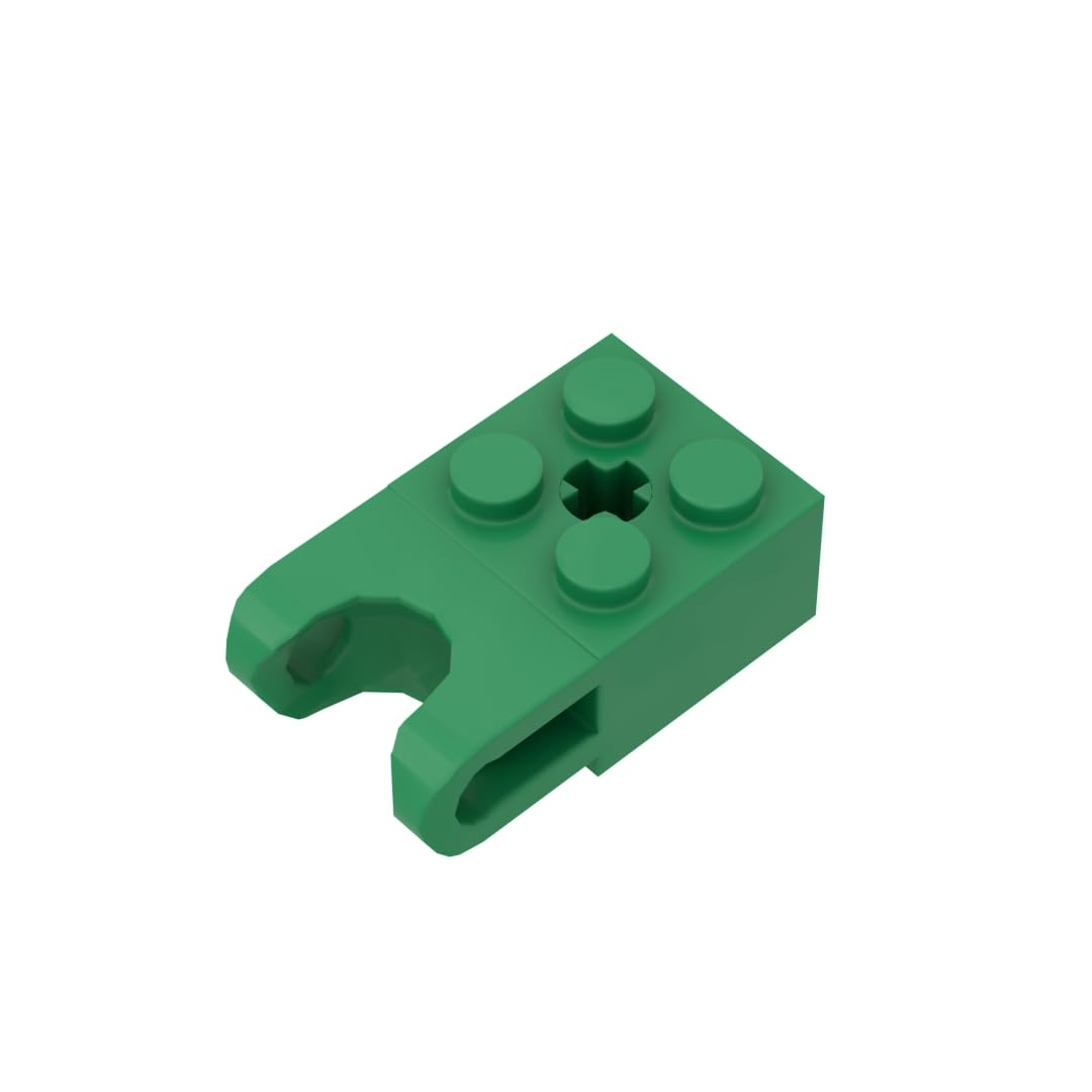XYEIUGO GDS-1206 92013 Hinge Brick Technic Brick Special 2x2, Green, 10 PCS โ image 1