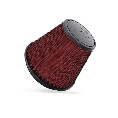 Image of K&N High-Flow Original Lifetime Universal Clamp-On Air Filter: High Performance, Premium, Washable: Flange Diameter: 6 In, Filter Height: 6 In, Flange Length: 0.625 In, Shape: Round Tapered, RF-1048
