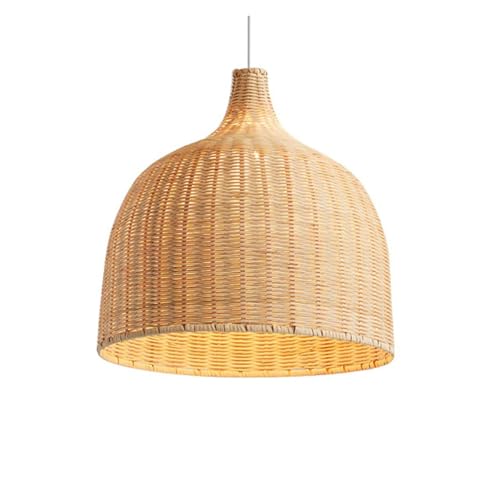 Suspension naturelle beige à texture chaleureuse pour restaurant zen