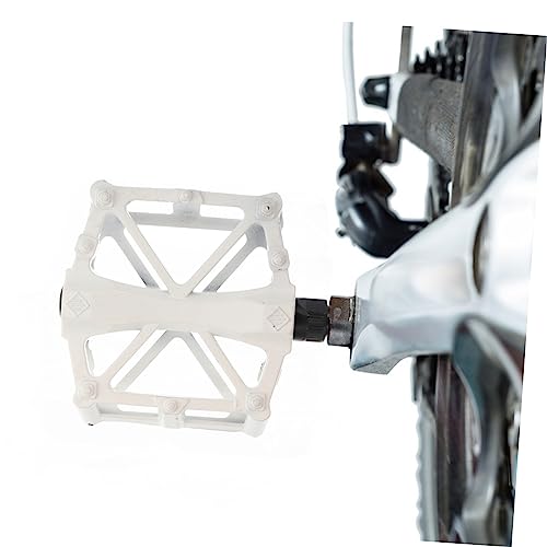 Toyvian 1pair Professional Pedals Sturdy Aluminum Alloy Replacement Pedals for Flat Design Easy Installation Suitable for Bikes4