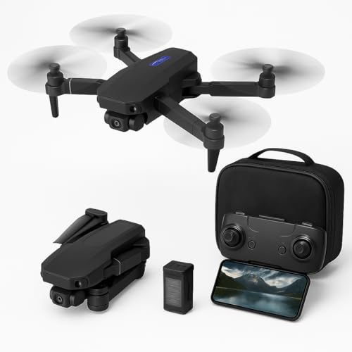 Drone E88 Pro – Caméra HD, Double Batterie, Drone Facile à Piloter pour Débutants & Enfants, Mode Sans Tête, Flips 360°, Contrôle par Télécommande &...