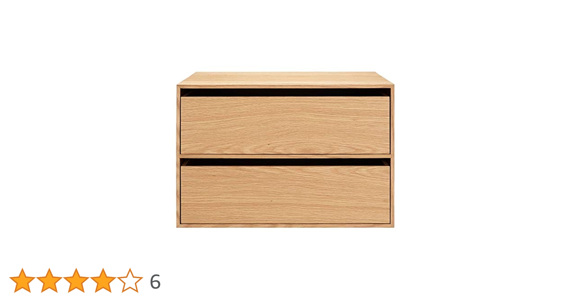 Amazon｜無印良品 木製収納ケース・引出式・2段・ワイド・オーク