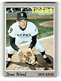 1970 Topps (EXMT) #33 Don Wert Detroit Tigers MLB Vintage Baseball Trading Card