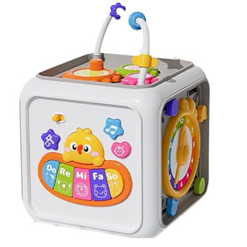 Cubo 6 em 1 Brinquedo Educativo Sensorial para Bebês - Aprendizag...