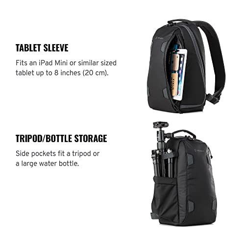 Tenba Solstice Sling Messenger Bag, mochila cruzada acolchada para objetivos 6
