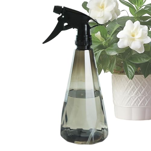 Botella pulverizadora de jardín - Boquilla ajustable de 500 ml, suministro de agua rellenable, herramienta hidropónica para paisajismo, pulverizador de niebla de plástico para plantas de interior