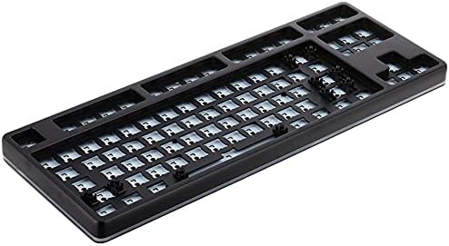 DROP CTRL High-Profile Mechanical Keyboard — Tenkeyless TKL (87 Key) Gaming Keyboard, Hot-Swap Switches, Programmable, Backlit RGB LED, USB-C, Doubleshot PBT, Aluminum (Black, Barebones)