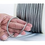 RH095 メッキワイヤー 線径4mm 6×19 100M巻 ワイヤーロープ4mm 油抜き わいやーろーぷ 油無し 4ミリワイヤー 安全 グリス無し 踏み板 鳥獣被害対策 くくりわな 足くくり罠 いのしし 猪 シカ ハクビシン タヌキ アナグマ 鹿用 捕獲 狩猟 PP芯 仕掛け 工事 固定 地震対策 落下防止 林業 DIY フェンス 柵 redhat レッドハット (1巻)