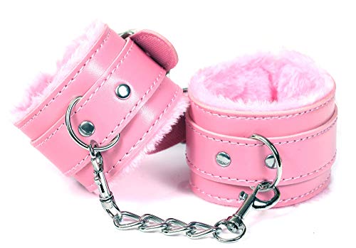 Plush Lining Wrist Cuffs Soft Leather Handcuffs Leg Cuffs Exercise Bands For Home
