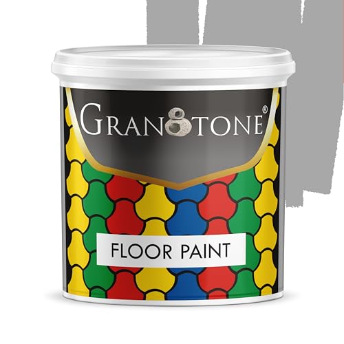 Image of GRANOTONE Floor Paint Light Grey 1 L Anti Slip Polyurethane Acrylic Durable Concrete Sealer