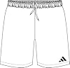 adidas Men's Entrada26 Shorts, White/Black, 3XL #3