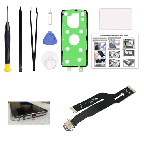 Charging Port Replacement Kit Compatible with Galaxy Note 20 Ultra US Version, SM-N986U, SM-N986U1, SM-N986W Dock Board USB-C Connector, with Instruction Manual, Toolkit