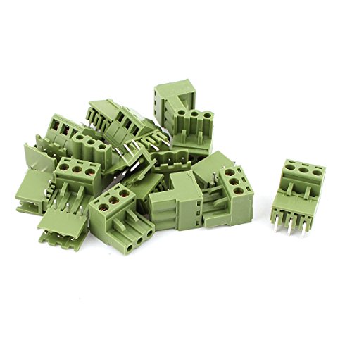 Set 10 Bloques Terminales Pluggable 3P Verde miniatura 1