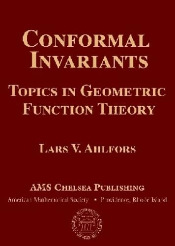 Buy Conformal Invariants: Topics in Geometric Function Theory (Ams Chelsea Publishing, 371) — BookShops.in