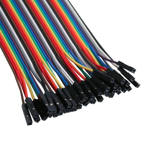 image for ELEGOO 120pcs Multicolored Dupont Wire 40pin Male to Female, 40pin Mal
