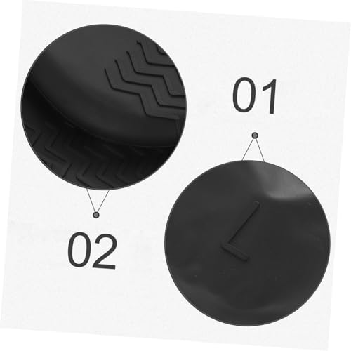 Cubiertas impermeables para calzado de silicona Hemobllo, 1 par, diseño flexible y fácil de limpiar, para actividades al aire libre, negro, para barro y lluvia miniatura 5