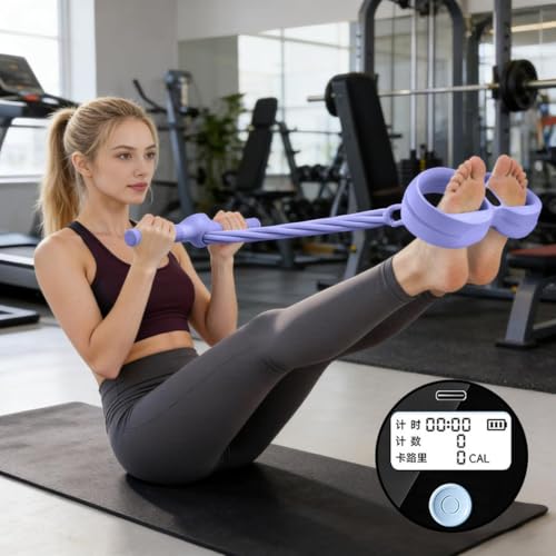 Ejercitador de piernas multifuncional con contador digital miniatura 2