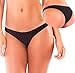 Coqueta Sweet Heart Brazilian Bikini Bottom Hipster Swimsuit BLACK-medium