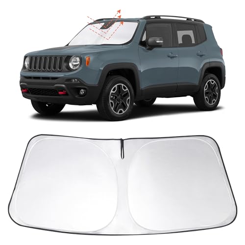 Image of Windshield Sun Shade Sunshade for 2015-2023 2024 Jeep Renegade