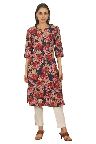 Image of W for Woman Swiss Dot Textured Cotton Straight Kurta