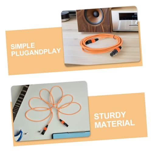 Cable de micrófono XLR balanceado de 2 piezas, conectores de audio macho hembra de cobre estable 7