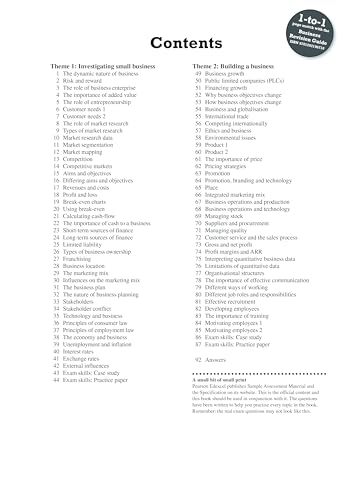 Pearson Education Limited REVISE Edexcel GCSE (9-1) Business Revision Workbook: for home learning, 2022 and 2023 assessments and exams