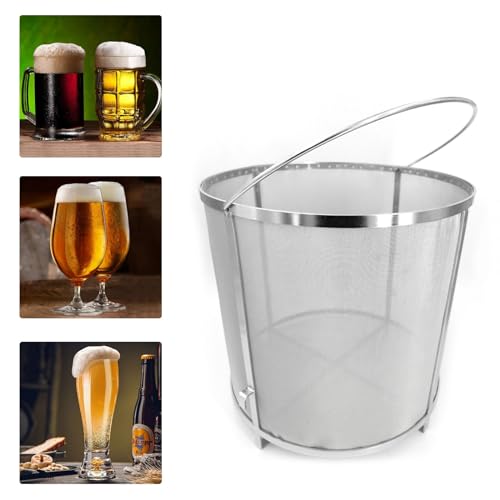 Filtre à houblon, 400 microns en acier inoxydable avec crochet pour brassage maison houblon et vin
