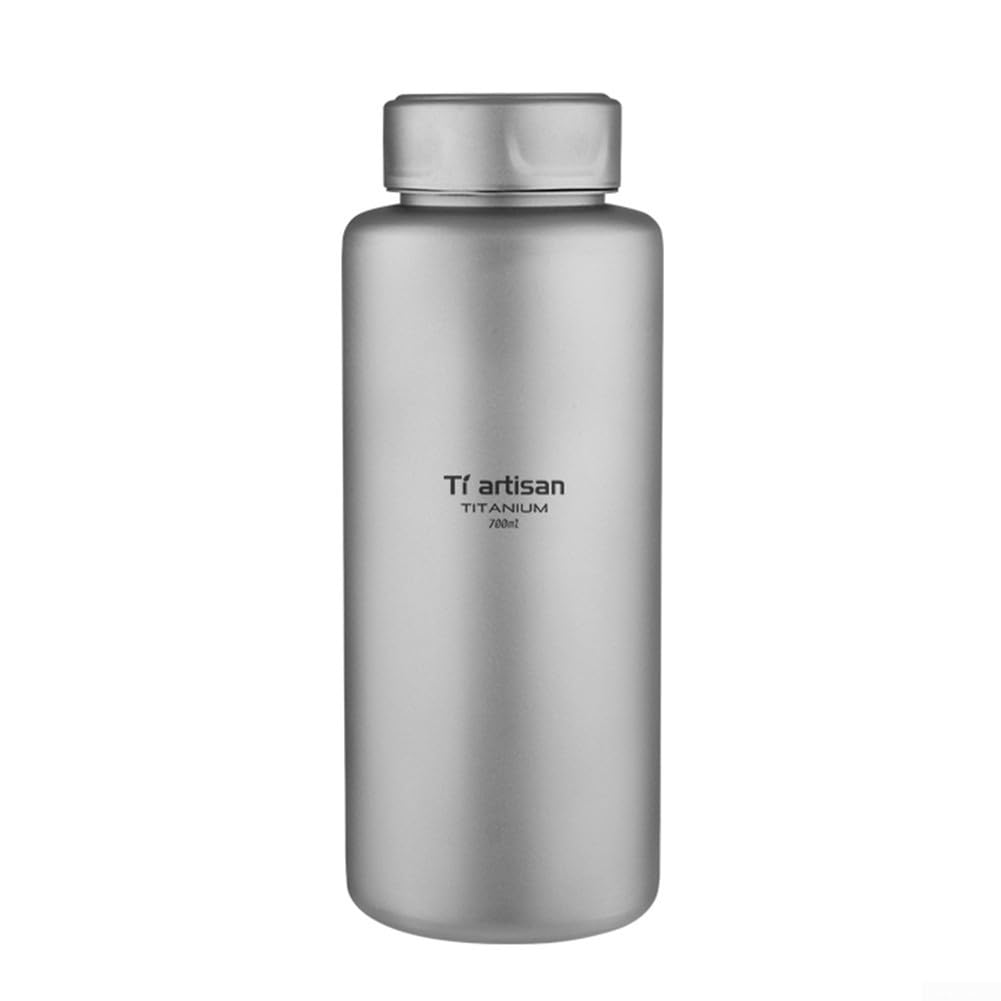 Bouteille d'eau en titane légère, gourde de camping étanche, tasse à thé à large goulot, résistante aux chutes, récipient d'hydratation pour randonnée, 1 000 ml