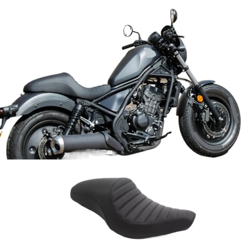 Asiento doble plano retro para moto Rebel 300 y 500 3