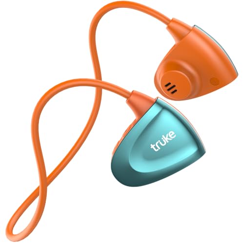 Image of truke Yoga Beat Open Ear Neckband with 360-degree Titanium Alloy Flex Comfort, 14.2mm Drivers, 30H Playtime, Dual Mic for Crystal-Clear Calls, Fast Charging, BT 5.4 (Pulse Orange)