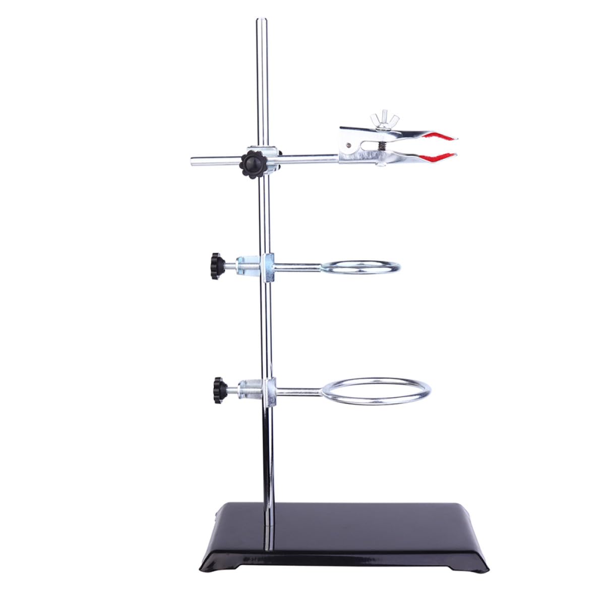 Support de laboratoire en fer MAGICLULU avec anneaux de serrage stables et hauteur 40 cm
