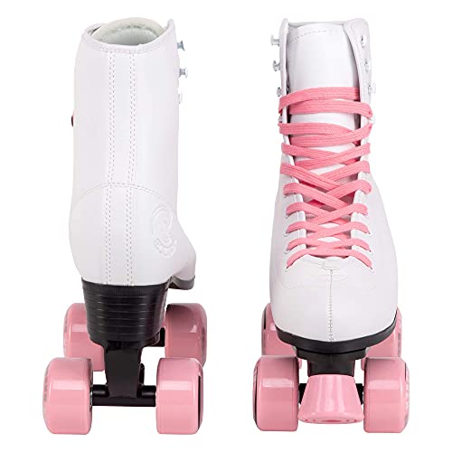 Image of C SEVEN C7skates Quad Roller Skates | Retro Design (Candy Pink, Women's 6 / Youth 5)