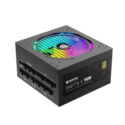 Nfortec - SAGITTA X Fuente de alimentación 750W Full Modular ATX 80+ Gold, Ventilador ARGB 120mm,...