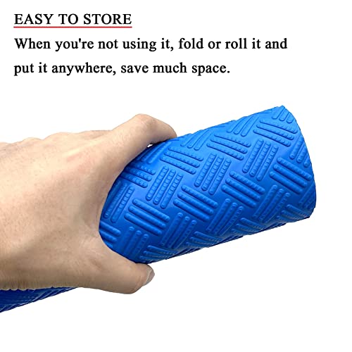 Alfombrilla protectora para escalera de piscina 36x9 pulgadas azul miniatura 3