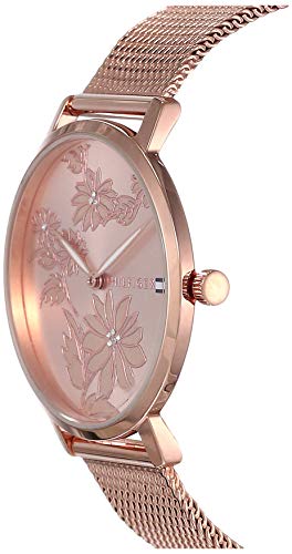 Tommy Hilfiger Quartz Analog Rose Gold Dial Stainless Steel Strap Watch for Women-NETH1781922 - Image 2